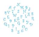 FMM Tappit Set - Funky Upper Case Letters and Numbers
